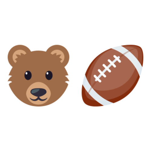 🐻🏈 Emoji Domain EmojiOne rendering